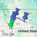 Google Map: Wild West, Cowboys and Buffalos