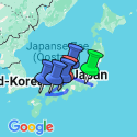 Google Map: 18-daagse rondreis Hart van Japan