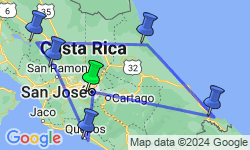 Google Map: Costa Rica Circuit Travel Pass