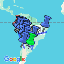 Google Map: Buenos Aires to Lima (via Salta) Travel Pass