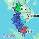 Google Map: Bangkok to Singapore Express Travel Pass