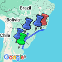 Google Map: Buenos Aires to Rio de Janeiro (via Iguazu) Travel Pass
