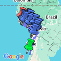 Google Map: Santiago to Lima (via Uyuni) Travel Pass