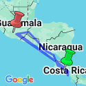 Google Map: San Jose to Antigua Travel Pass
