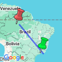 Google Map: Rio to the Amazon Air-Expedition 16D/15N