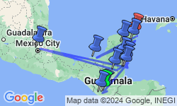 Google Map: Antigua to Cancun Travel Pass