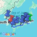 Google Map: Tokyo To Seoul Small Group Tour