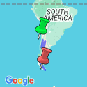 Google Map: Santiago To Ushuaia Overland Expedition
