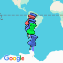 Google Map: Ushuaia To Santiago Overland Expedition