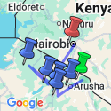 Google Map: Tanzania Fly-In Tarangire, Karatu & Serengeti