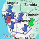 Google Map: Luxury South African & Namibia Rail Journey