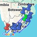 Google Map: Best of South Africa Train Journey (Deluxe Suite)