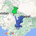 Google Map: India Photography Safari with Paul Goldstein - Reverse Itinerary