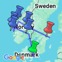 Google Map: Copenhagen, Norwegian Fjords & Stockholm