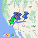 Google Map: LA to Monument Valley & Vegas