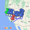 Google Map: San Francisco to Grand Canyon & LA