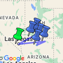 Google Map: Vegas, Monument Valley & Grand Canyon