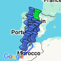 Google Map: Madrid, Southern Spain & Morocco