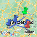 Google Map: Swiss Sational: Switzerland & Lake Como By Design