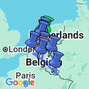 Google Map: Holland, Luxembourg & Belgium