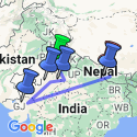 Google Map: Independent India & Nepal: The Golden Triangle and Kathmandu