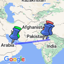 Google Map: Independent India: The Golden Triangle with Dubai