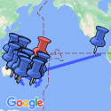 Google Map: Ultimate South Pacific with the Legendary Ghan Train & Fiji