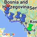Google Map: Gems of the Balkans with coastal cruise