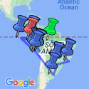 Google Map: South American Discovery with Brazil's Amazon & Galápagos Cruise