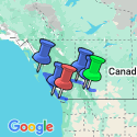 Google Map: Western Canada with Inside Passage & Calgary Stampede