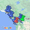 Google Map: Western Canada with Inside Passage & Alaska Cruise
