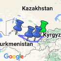 Google Map: 11D9n Highlights Of Uzbekistan