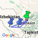 Google Map: 11D9n Explore The Silk Road Of Uzbekistan & Tajikistan
