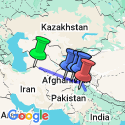 Google Map: Ashgabat To Lahore Overland Expedition