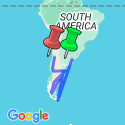 Google Map: BUENOS AIRES to SANTIAGO (32 days) Patagonian Adve