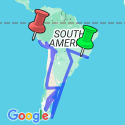 Google Map: RIO to LIMA (97 days) Kingdoms & Carnivals