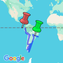 Google Map: RIO to QUITO (115 days) Kingdoms & Carnivals
