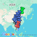 Google Map: China & Vietnam: The Great Wall to Ho Chi Minh