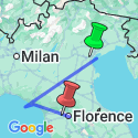 Google Map: Journeys: Northern Italy, Venice to Florence