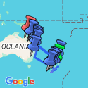Google Map: Australia and New Zealand: Surfing & National Parks