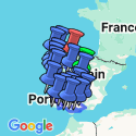 Google Map: Portugal & Spain From Madrid