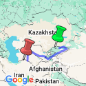 Google Map: Bishkek To Ashgabat (45 Days)