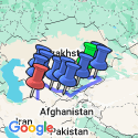 Google Map: Bishkek To Ashgabat (45 Days)