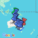 Google Map: Dwars door Australië