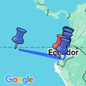 Google Map: Familiereis Ecuador Avontuur - 23 dagen; Zuid-Amerika in het klein