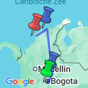 Google Map: Familiereis COLOMBIA CULTUUR & STRAND; Dicht bij de gastvrije Colombiaanse bevolking