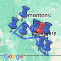 Google Map: Camperrondreis Mountain Peaks Trail Verlengd