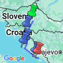 Google Map: Walks and Coastal Towns of Croatia