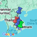 Google Map: Cycle Vietnam and Cambodia