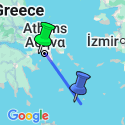 Google Map: Greek Cruise and Island Walking